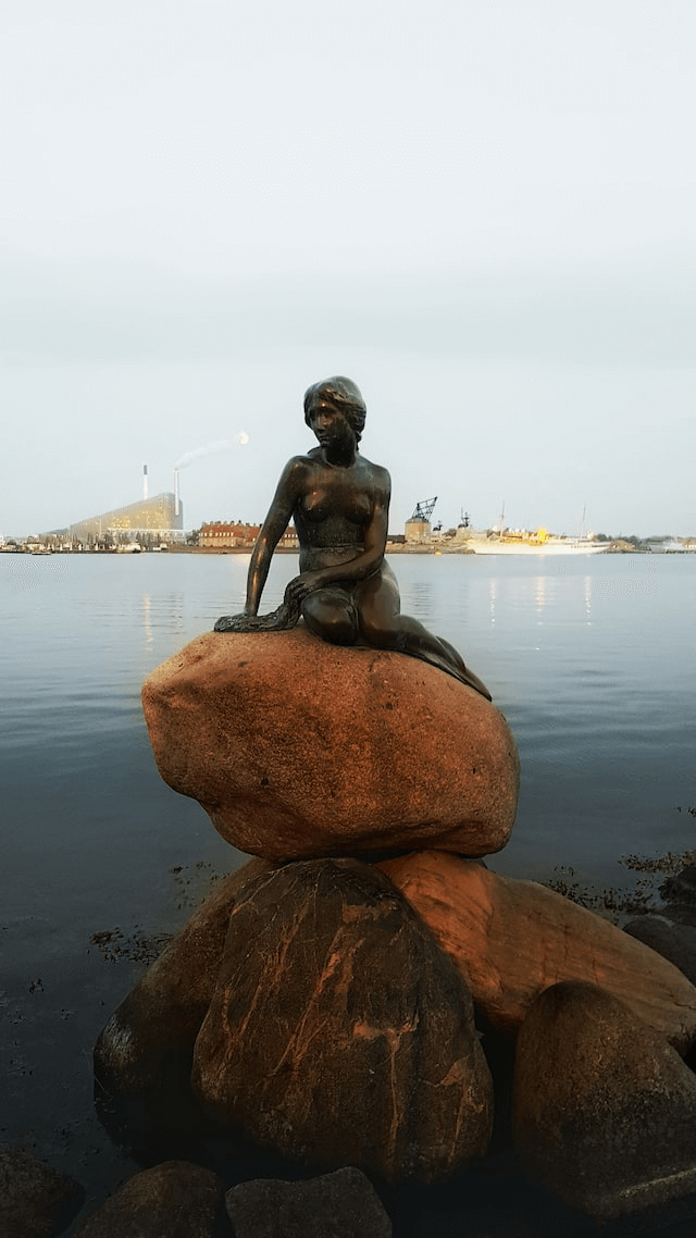 The Little Mermaid Statue Denmark Copenhagen